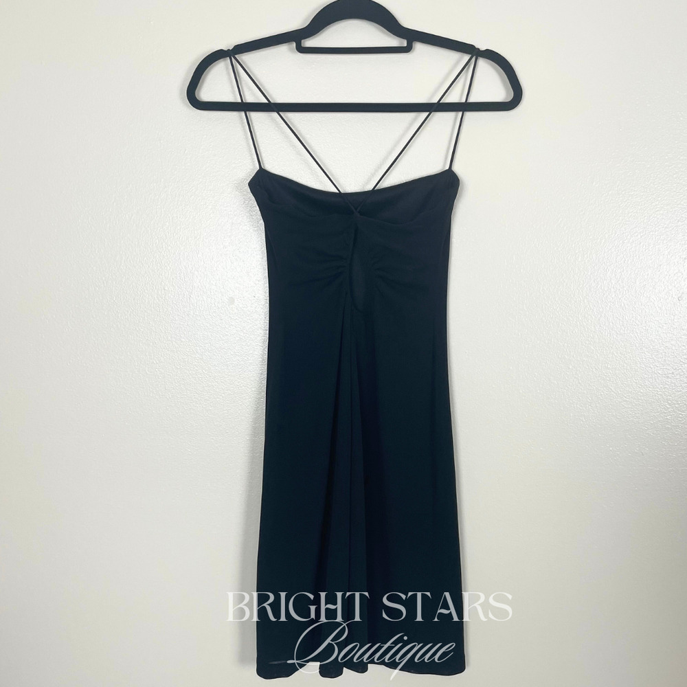 Rare Vintage Black Dress Alt ASO Rachel Green Friends Womens Mini Event Party - Picture 4 of 6